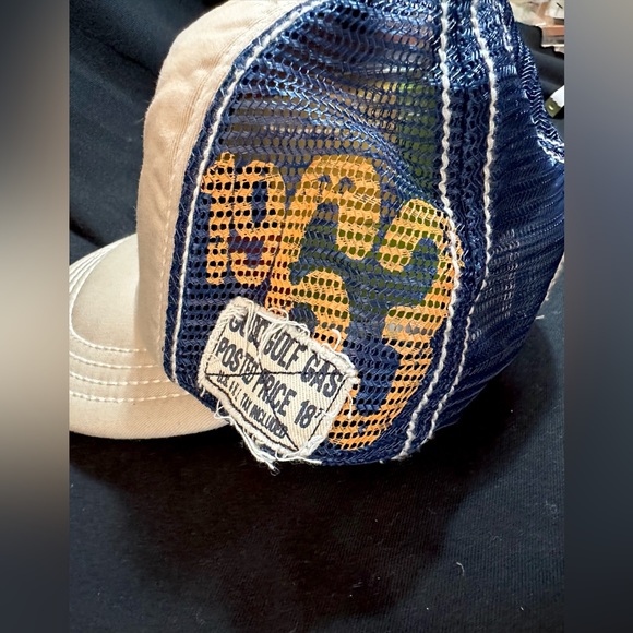 Gulf Gasoline, stitched, snap back, trucker hat - Picture 3 of 6